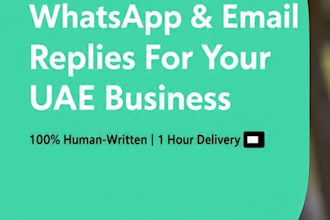 write professional whatsapp and email replies for your business