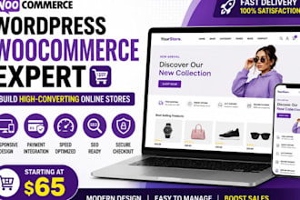 build a wordpress woocommerce online store website