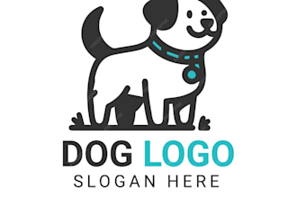 design pet, dog, cat, minimalist, animal logo design for your website business