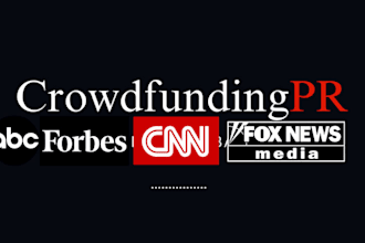run crowd funding media pr, for publicity, and public relations