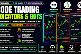 code indicators, strategies, trading bots tradingview, thinkorswim, ninjatrader