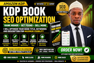 optimize your amazon KDP book keywords title and description for SEO