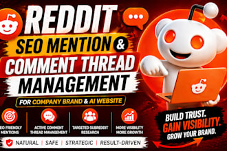 do reddit seo mention and comment thread management for company brand ai website
