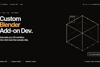 develop a custom blender python add on