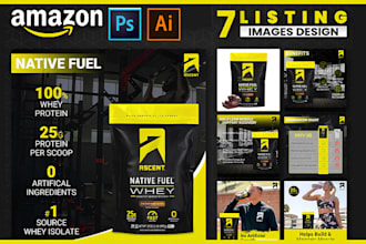 design amazon listing images, amazon product images, and product listing images