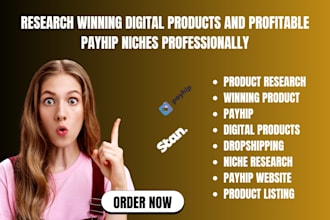 research winning digital products and profitable payhip niches professionally