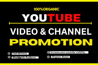 promote USA youtube video promotion and channel management for monetization