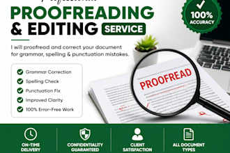 proofread and correct your english grammar professionally