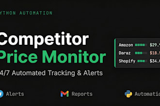build a competitor price and stock monitoring system