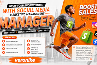 shopify social media marketing manager, tiktok, instagram, facebook boost sales