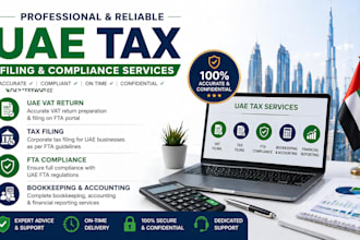 help uae vat return, tax filing, fta compliance, bookkeeping,accounting
