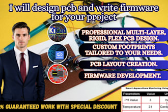 design pcb and write firmware for your project