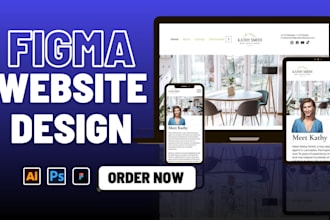 design a modern figma website UI, landing page, and mobile responsive layout