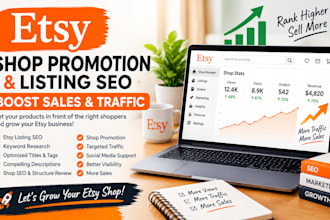 do etsy shop promotion with etsy listing SEO to boost etsy sales and traffic