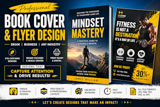 design book cover and flyer design, ebook business, industry cover design