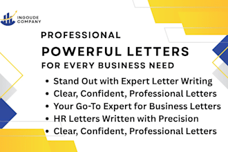 write house, employee job offer letter, termination, rejection acceptance letter