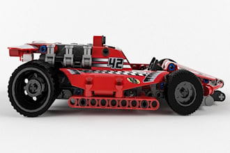 do custom lego supercar moc design technic bike xml partlist with instruction