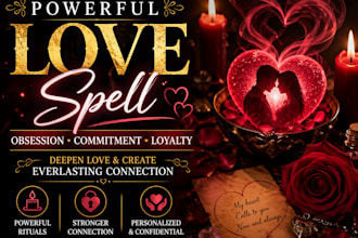 do real powerful obsession, commitment and love spell