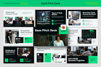 design saas pitch deck tech startup b2b investor ppt presentation funding slides
