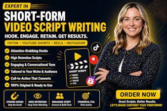 write high converting tiktok reels and youtube shorts video scripts