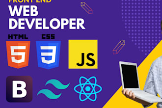 build responsive react js frontend or fix UI issues