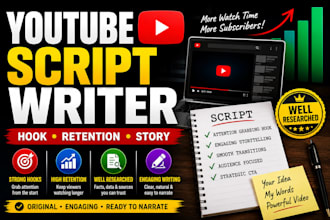 write engaging youtube video scripts that keep viewers watching