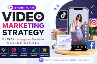 create short form video ideas and strategy for tiktok ig fb reels online stores