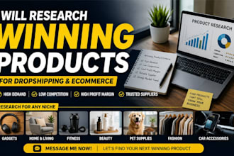 research winning products for dropshipping and ecommerce