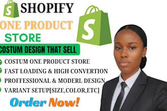 build a custom shopify one product store with bundle