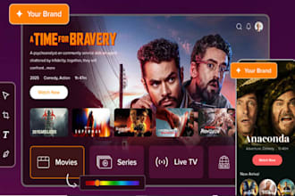 build custom ott platform, video streaming app with payment way and admin panel
