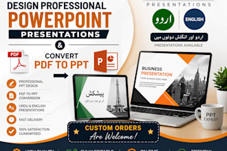 create power point presentation slides and convert PDF into PPT
