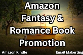 do amazon romance and fantasy book and audiobook promotion for your book