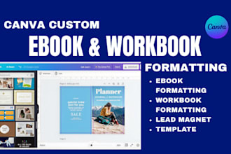do professional canva ebook and workbook formatting for KDP