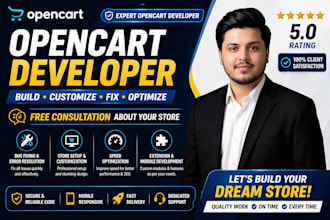 fix opencart bugs, customize modules, and integrate payment apis
