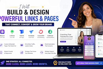 build becons linktree tablink flowdesk converkit gomroad coaching website