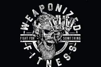 draw custom skull and skeleton art for t shirts and logo