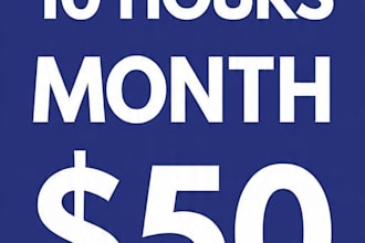 be your monthly virtual assistant for data entry and admin tasks