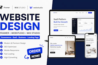 build framer webstudio wix studio website builder design ecommerce saas website