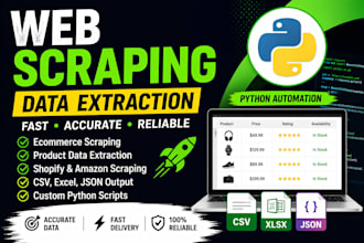 do ecommerce product web scraping and data extraction