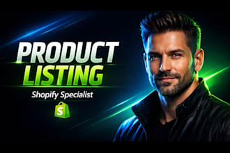 do shopify product listing, upload, optimize product description, dropshipping