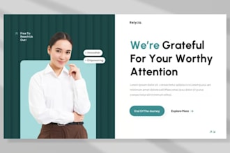 design professional company deck, corporate business presentation slides