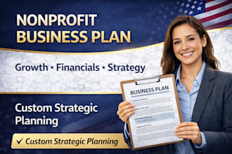 create a professional nonprofit business plan and strategy
