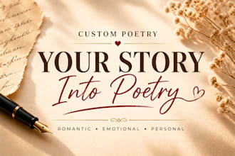 write quality heartfelt creative poetry