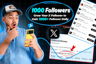 grow twitter followers with fast x organic growth, x promotion