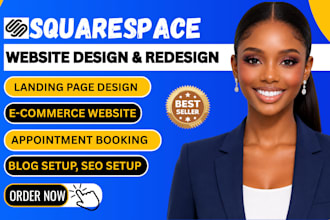 build modern squarespace website design or redesign revamp squarespace website