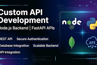 develop scalable nodejs backend and fastapi apis