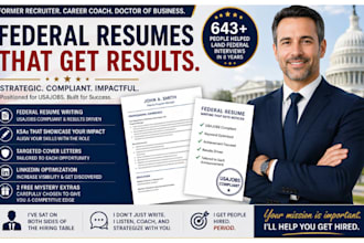 write a federal resume, project management resume, construction resume