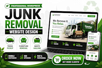 design and develop a wordpress junk removal website