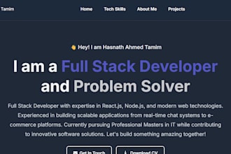 responsive react website or mern stack web application development