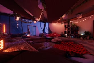 build a high quality fully customized vrchat world from scratch,
